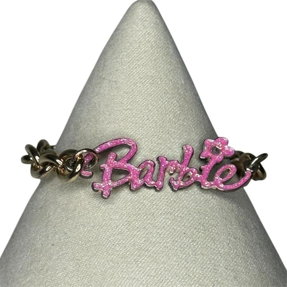 Barbie wristlet toggle clasp closure, pre-loved, women girls one size